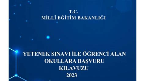 2023 yetenek sınavı klavuzu yayınlandı Batman TOBB Güzel Sanatlar Lisesi