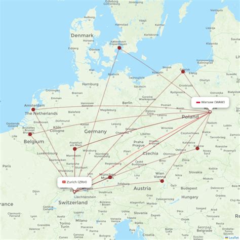 Swiss Routes Interactive Map With All Flights Flight Routes