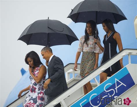 Barack Obama Y Su Familia Tras Su Llegada A Cuba Viaje De Barack Obama Y Michelle Obama Junto