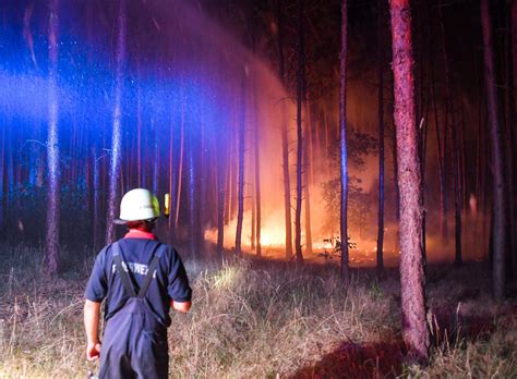 Waldbrand bei Berlin Feuerwehr kämpft um mehrere Dörfer n tv de