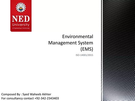 environmental management system ems pptx environmental services