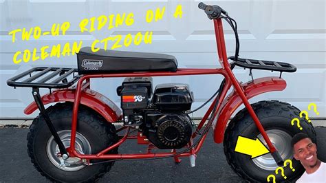 How To Passenger Pegs On A Coleman Ct200u Minibike Youtube