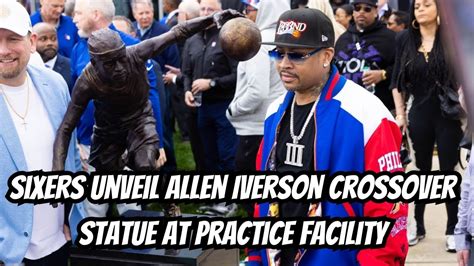 Sixers Unveil Allen Iverson Crossover Statue At Practice Facility Ny