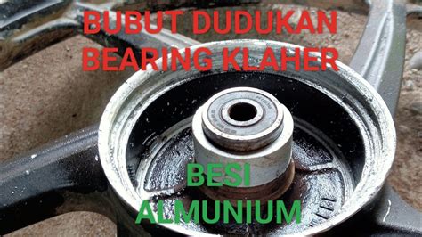 Proses BUBUT Aluminium Dudukan Bearing Velg Motor YouTube