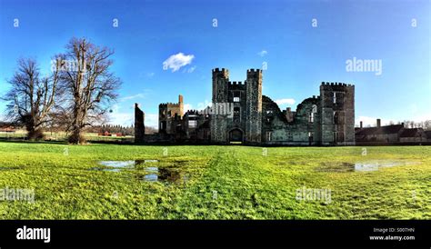 Cowdray Park ruins, West Sussex, England Stock Photo - Alamy