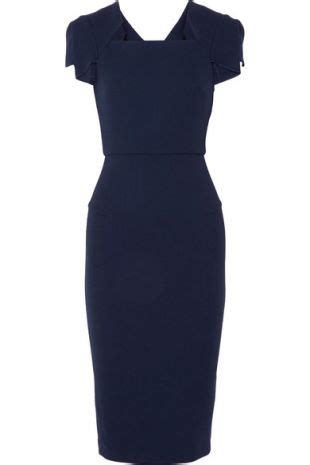 Roland Mouret Royston Wool Crepe Midi Dress