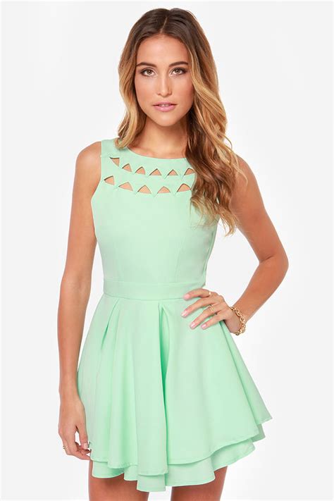 Sexy Mint Dress Backless Dress Skater Dress Mint Green Dress