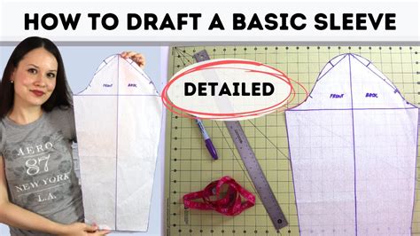 How To Draft A Basic Sleeve Block DETAILED Tutorial And Explanation