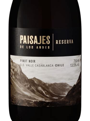 Paisajes De Los Andes Reserva Pinot Noir Vivino US