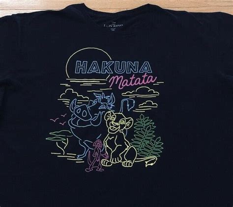 Hakuna Matata The Lion King Neon Black Graphic Nala T Gem