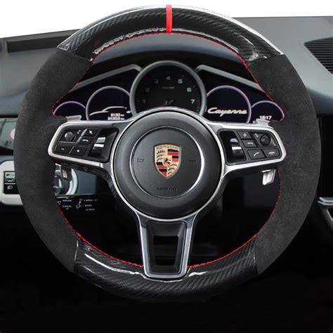 For Porsche Taycan Cayenne Macan Panamera Hand Stitched Black