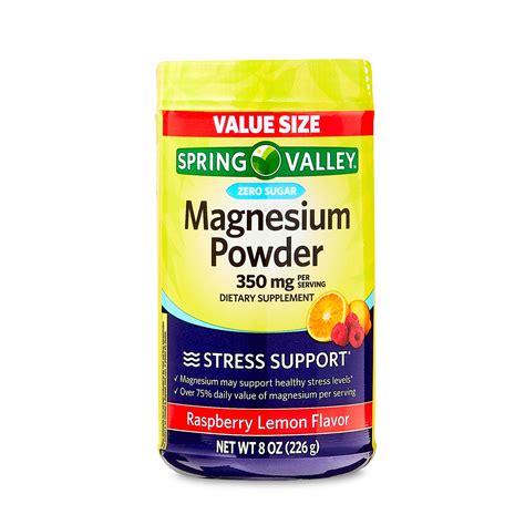 Spring Valley Magnesium Stress Support Dietary Supplement Powder