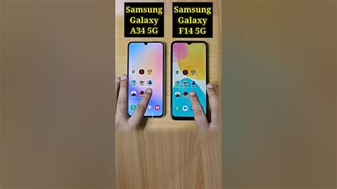 Samsung Galaxy A34 5g Vs Samsung Galaxy F14 5g Speed Test Comparison Youtube