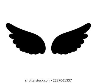 Angel Wings Heaven Hawk Feather Wing Stock Vector Royalty Free