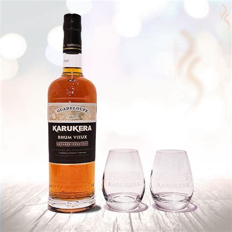 Karukera Coffret 2 Verres Rhum Vieux Agricole