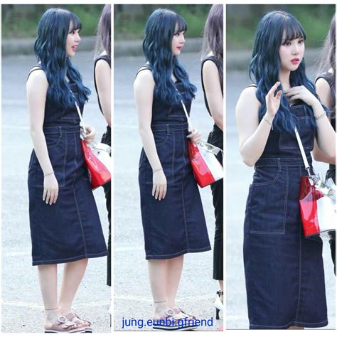 Gfriends Eunha Along With Other Gfriends Members On The Way To Kbs