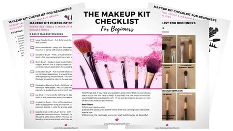 Makeup Essential Checklist Saubhaya Makeup