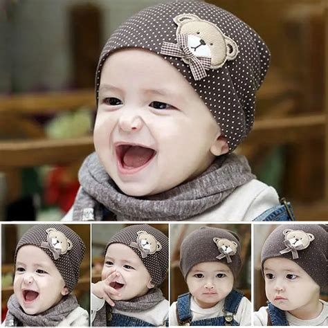 Buy Unisex Brown Cotton Hat For New Born Kid Child