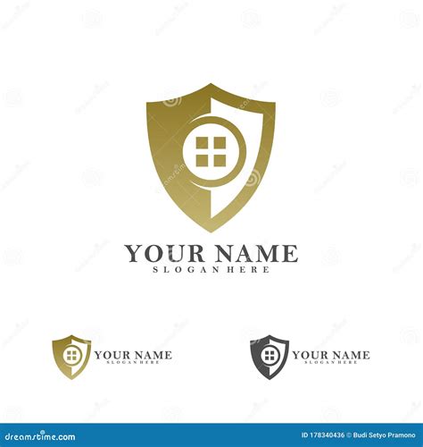 Home Shield Logo Vector Template Creative House Logo Design Concepts