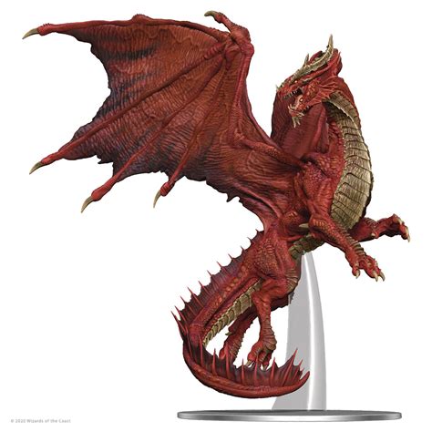 Sep209107 Dandd Icons Realms Adult Red Dragon Premium Figure Previews World