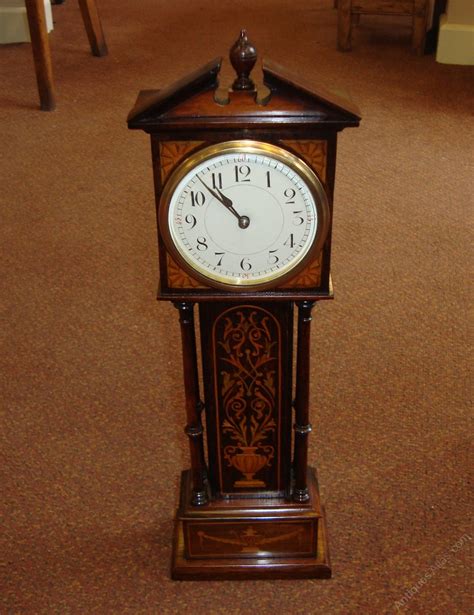 Antiques Atlas A Superb Inlaid Rosewood Mini Grandfather Clock