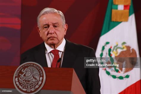 Mexican President Andrés Manuel López Obrador During His Speech At