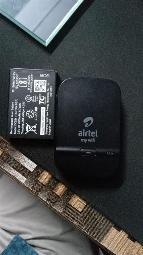 Refurbished Airtel Amf 311ww Data Card Black 4g Hotspot Support