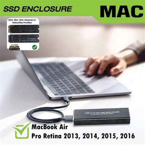 enclosure box พรอมสง MAC SSD Enclosure สำหรบ MacBook Air Pro