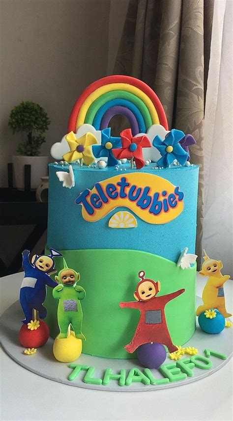 Cute Teletubbies Cake Ideas Rainbow Windmills Teletubbies