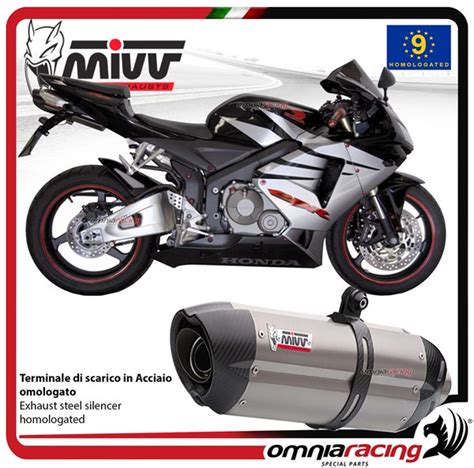 Mivv Exhaust Slip On Suono Approved Steel Honda Cbr Rr Uh