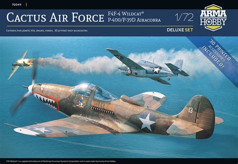 Cactus Air Force Deluxe Set Grumman F F Wildcat And Bell P P