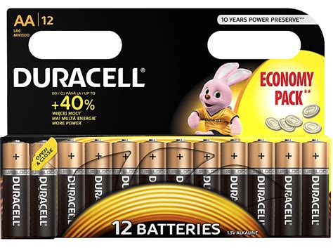 Baterie Alkaliczne Duracell Lr6 Aa 12szt Mediamarkt