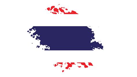 vector de diseño de bandera de tailandia grunge splash 16542450 Vector ...