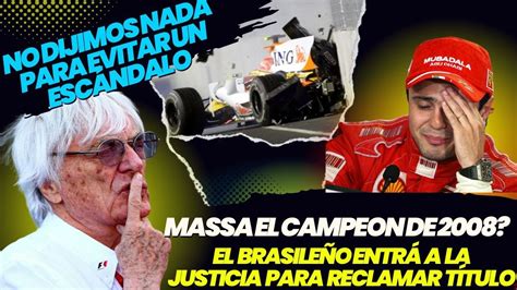 Escandalo Felipe Massa Entr A La Justicia Para Reclamar T Tulo