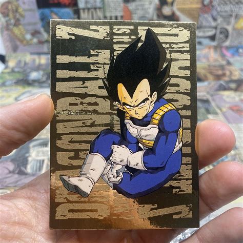 Mavin Funimation Dragon Ball Z Vegeta Gold Foil And Goku Cards