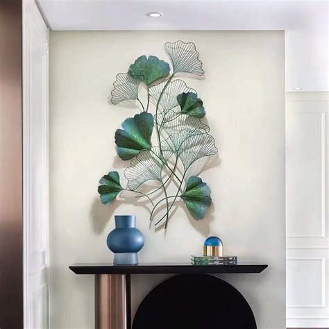 Amazon Creative Ginkgo Leaf Metal Wall Art Large Decorative Metal