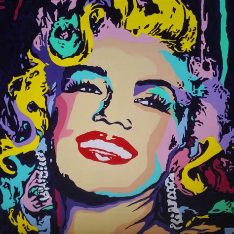 Marilyn Monroe Pop Art Portrait, Painting by Elena Zaharia | Artmajeur