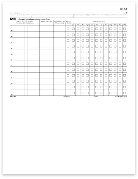 1095 B Continuation Forms Complyright Format Zbp Forms