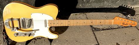 Fender Telecaster Custom Tuxedo Bigsby Blonde Guitar For Sale