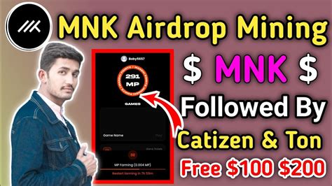 Mnk Airdrop Mining App Mnk New Mining App Mnk Coin Mining Telegram