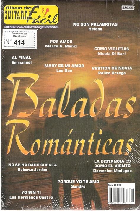 Album De Guitarra Facil Vol414 Presentabaladas Romanticas Guitarra