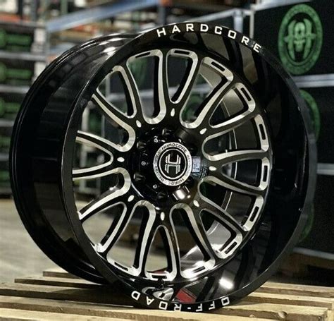 4 NEW 20x9 Hardcore HC101 Wheels Black Milled 6x5 5 6x139 Chevy 6x135