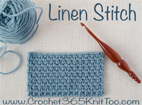 How To Crochet The Linen Stitch Crochet 365 Knit Too