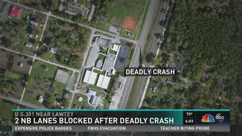 2 North Lanes Of U S 301 Blocked Near Lawtey After Fatal Crash