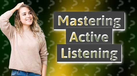 How Can I Improve My Active Listening Skills YouTube