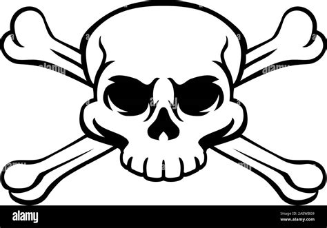 Skull And Crossbones Pirate Jolly Roger Stock Vector Image And Art Alamy