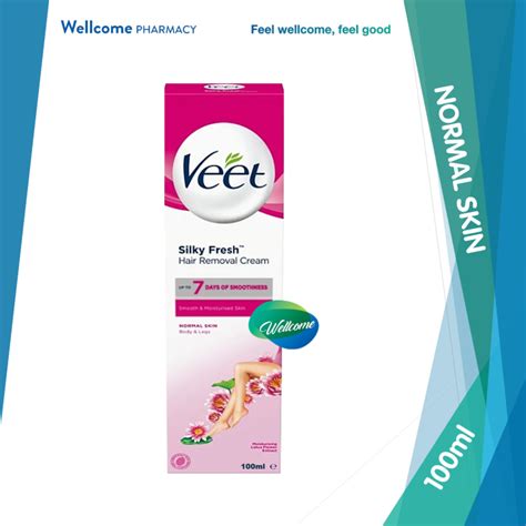 Veet Silky Fresh™ Hair Removal Cream Normal Skin 100ml Lazada