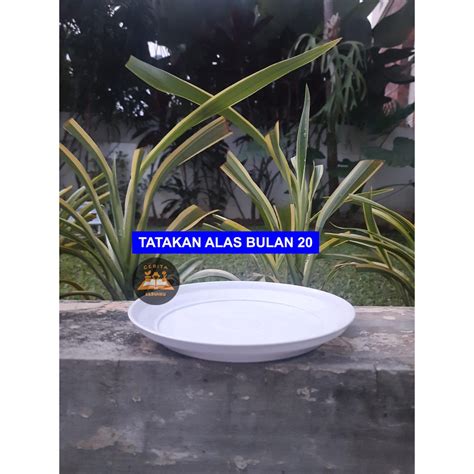 Jual Tatakan Pot Alas Bulan Putih Tatakan Pot Bunga Utk Pot Tawon