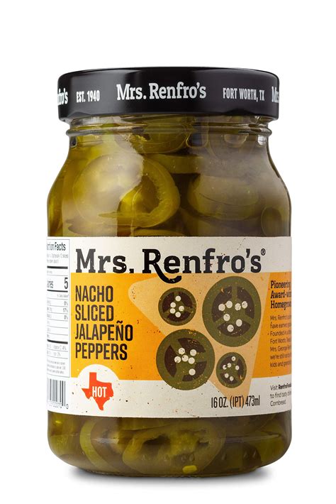 Mrs Renfro S Nacho Sliced Jalapeno Peppers 16 Oz 6 Pack