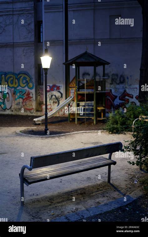 kids playground at night Stock Photo - Alamy